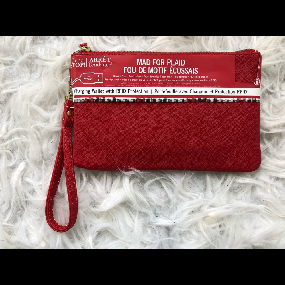 2/$30 Women’s clutch with charger for smartphone